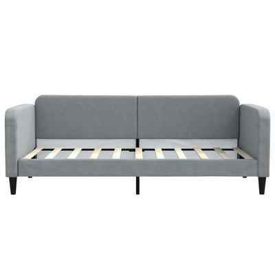 Daybed with Trundle and Drawers Light Grey 90x190 cm Fabric Payday Deals