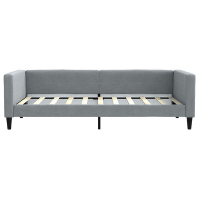 Daybed with Trundle Light Grey 90x190 cm Fabric Payday Deals