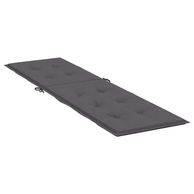 Deck Chair Cushion Anthracite (75+105)x50x4 cm Payday Deals
