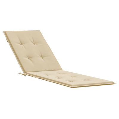 Deck Chair Cushion Beige (75+105)x50x3 cm Payday Deals