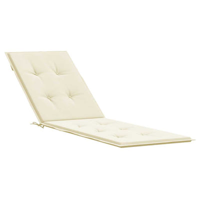 Deck Chair Cushion Cream (75+105)x50x4 cm Payday Deals