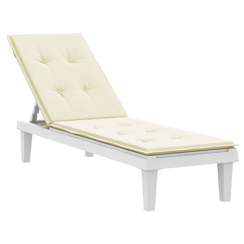 Deck Chair Cushion Cream (75+105)x50x4 cm Payday Deals