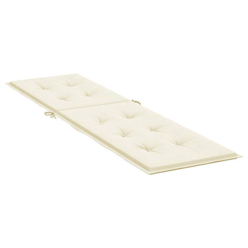 Deck Chair Cushion Cream (75+105)x50x4 cm Payday Deals