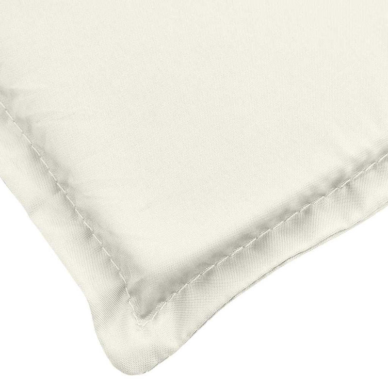 Deck Chair Cushion Melange Cream (75+105)x50x3 cm Fabric Payday Deals