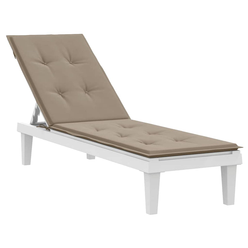 Deck Chair Cushion Taupe (75+105)x50x4 cm Payday Deals