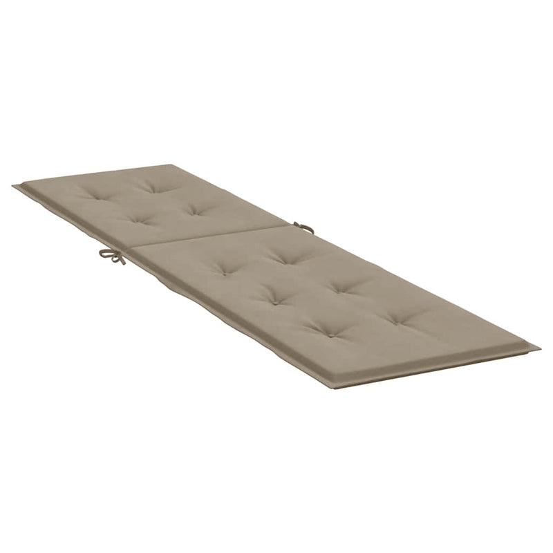 Deck Chair Cushion Taupe (75+105)x50x4 cm Payday Deals