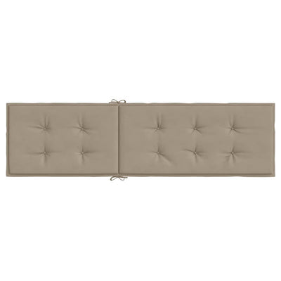 Deck Chair Cushion Taupe (75+105)x50x4 cm Payday Deals