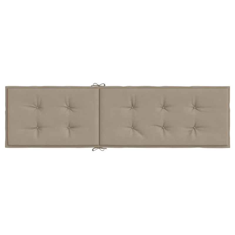 Deck Chair Cushion Taupe (75+105)x50x4 cm Payday Deals