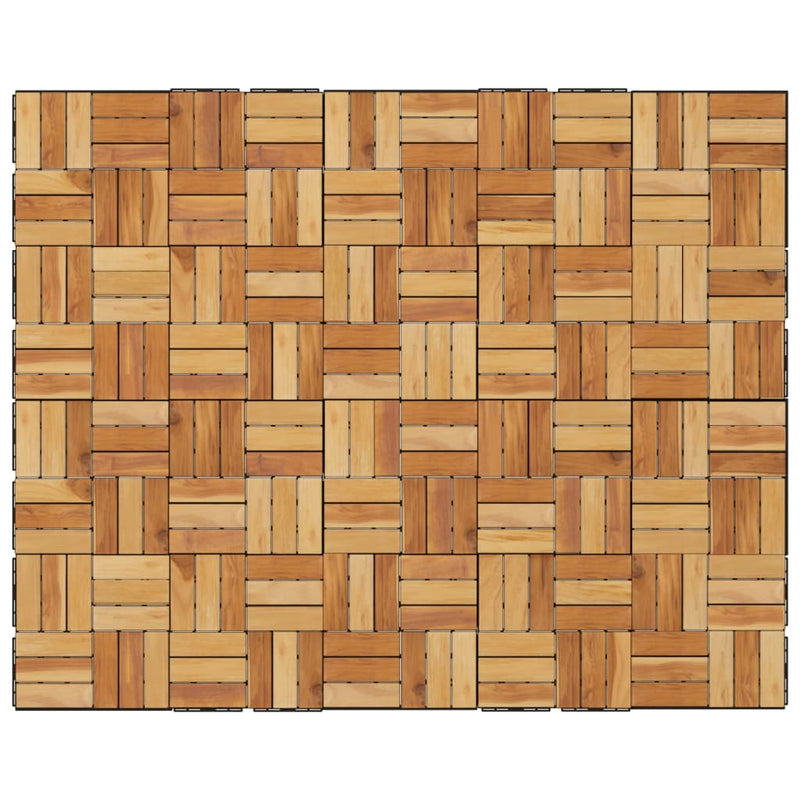 Decking Tiles 20 pcs 30x30 cm Solid Wood Teak Payday Deals