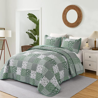 Delightful Quilted bedspread and pillowcovers set: Indulge in Comfort - Queen size Payday Deals