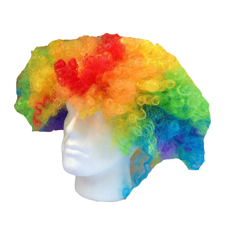 DELUXE AFRO WIG Curly Hair Costume Party Fancy Disco Circus 70s 80s Dress Up - Rainbow Payday Deals