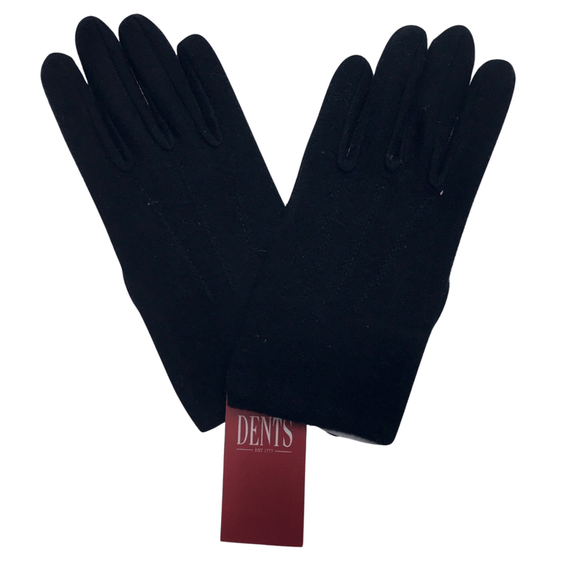 DENTS Ladies Womens Fleece Knit Gloves MYLF9071 - Black - One Size Payday Deals