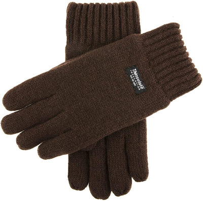 Dents Mens 100% Wool Knit Gloves with 3M Thinsulate Lining - Berry Payday Deals