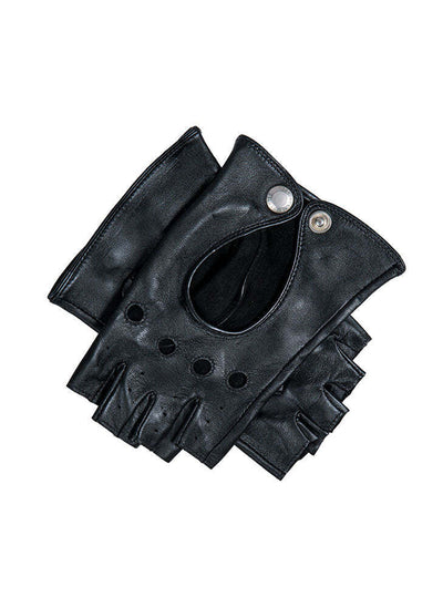Dents Women’s Leather Fingerless Keyhole Driving Gloves - Black Payday Deals