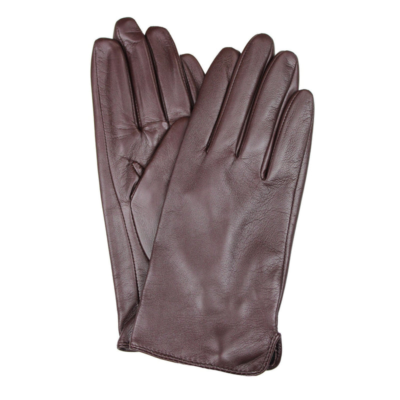 Dents Womens Classic Leather Gloves Winter Warm Soft Smooth Grain - Chocolate Payday Deals