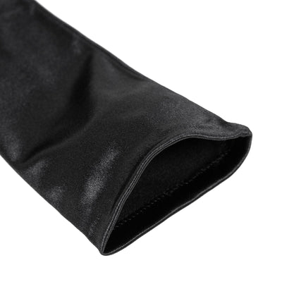 Dents Womens Long Opera Satin Gloves in Black Payday Deals