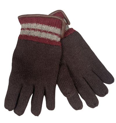 DENTS Wool Gloves Winter w/ Warm Fleece Insulated Thermal Knitted - Brown Payday Deals