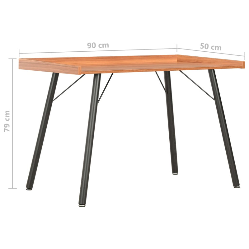 Desk Brown 90x50x79 cm Payday Deals