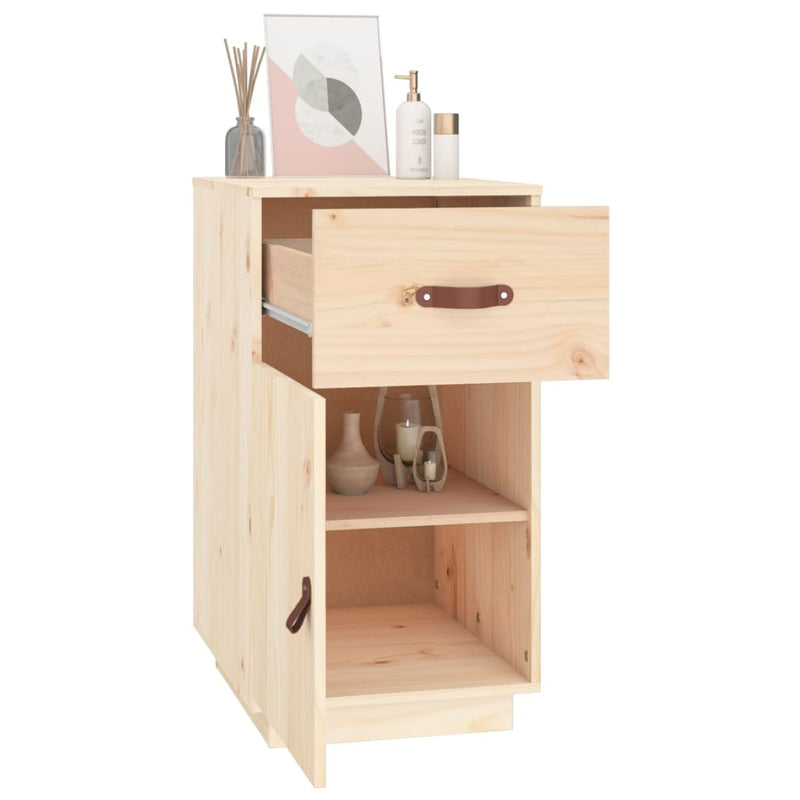 Desk Cabinet 40x50x75 cm Solid Wood Pine Payday Deals