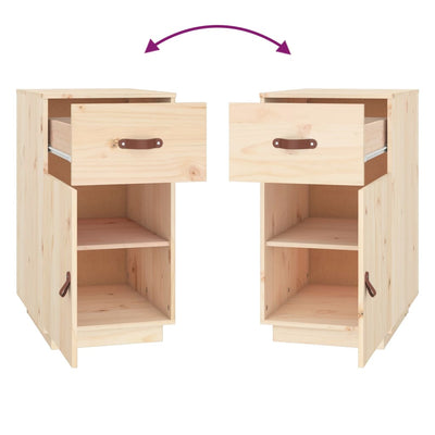 Desk Cabinet 40x50x75 cm Solid Wood Pine Payday Deals