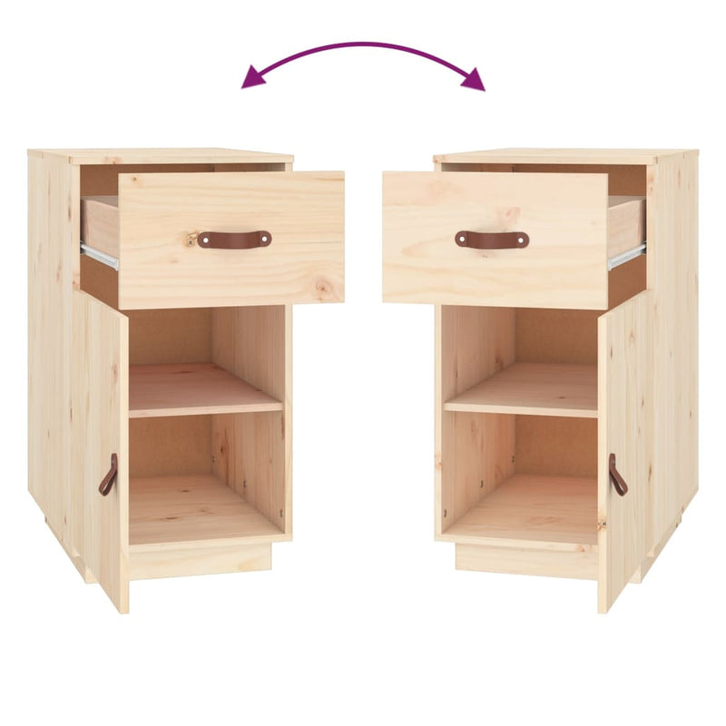 Desk Cabinet 40x50x75 cm Solid Wood Pine Payday Deals