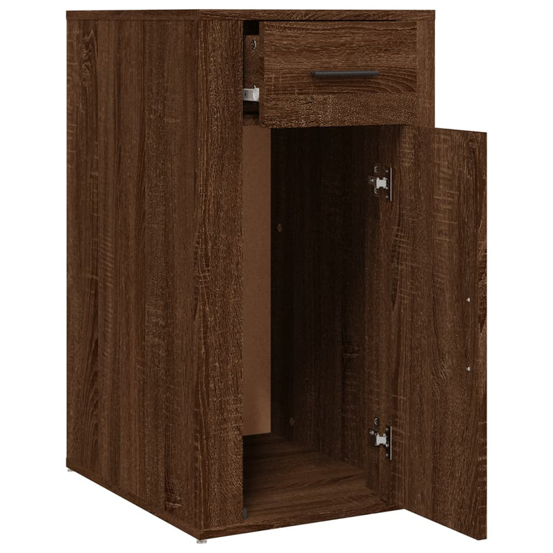 Desk Cabinet Brown Oak 40x49x75 cm Engineered Wood Payday Deals