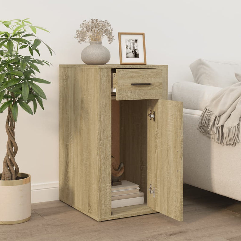 Desk Cabinet Sonoma Oak 40x49x75 cm Engineered Wood Payday Deals