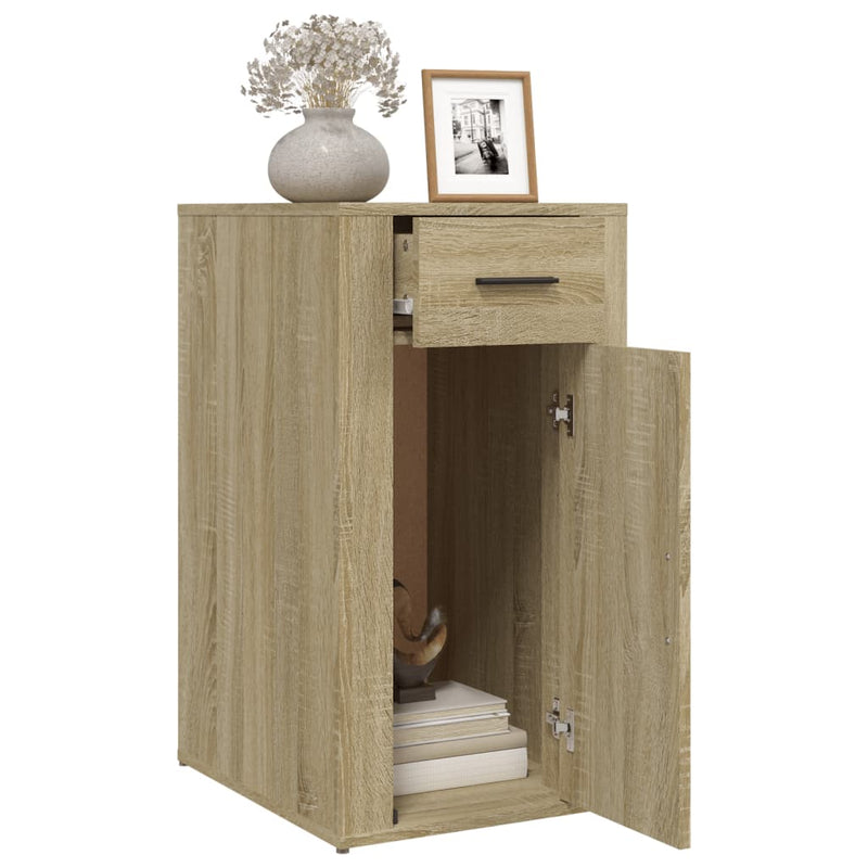Desk Cabinet Sonoma Oak 40x49x75 cm Engineered Wood Payday Deals