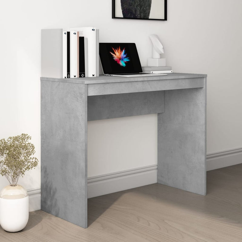 Desk Concrete Grey 90x40x72 cm Engineered Wood Payday Deals