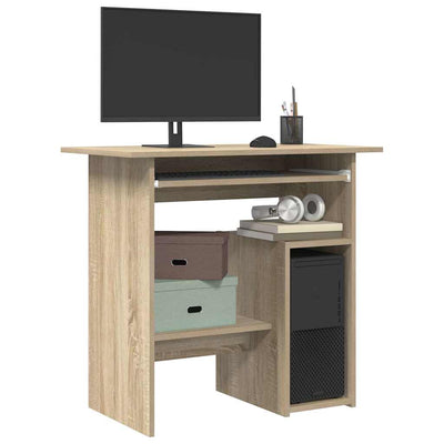 Desk Sonoma Oak 80x45x74 cm Engineered Wood Payday Deals