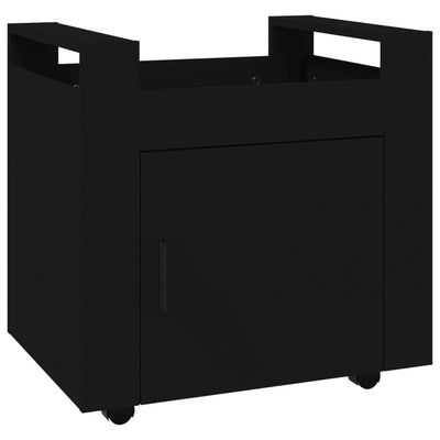 Desk Trolley Black 60x45x60 cm Engineered Wood Payday Deals