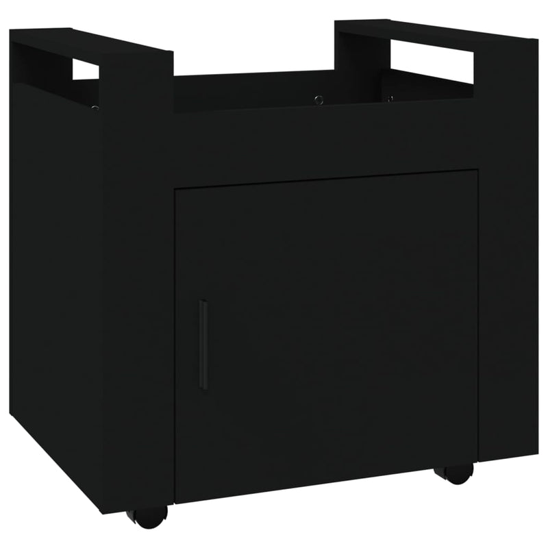 Desk Trolley Black 60x45x60 cm Engineered Wood Payday Deals