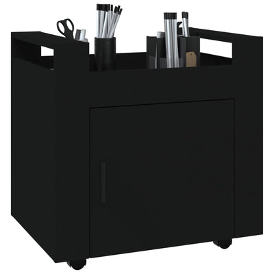 Desk Trolley Black 60x45x60 cm Engineered Wood Payday Deals