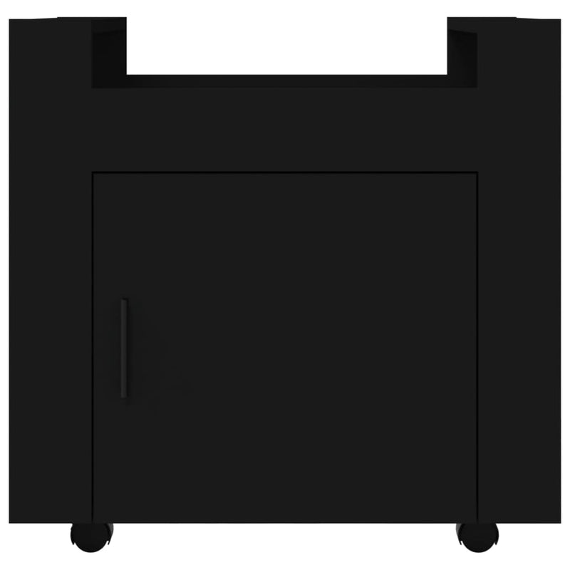 Desk Trolley Black 60x45x60 cm Engineered Wood Payday Deals