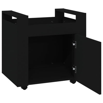 Desk Trolley Black 60x45x60 cm Engineered Wood Payday Deals