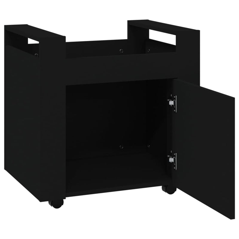 Desk Trolley Black 60x45x60 cm Engineered Wood Payday Deals