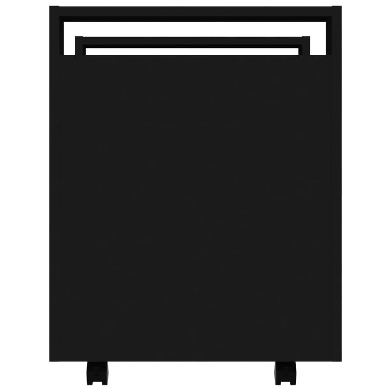 Desk Trolley Black 60x45x60 cm Engineered Wood Payday Deals