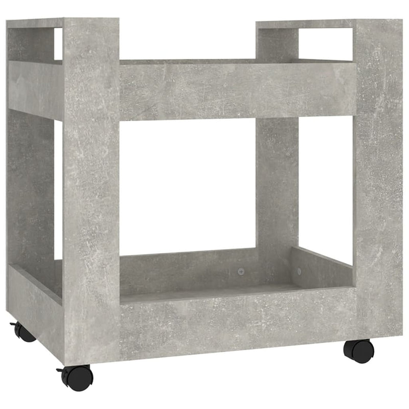 Desk Trolley Concrete Grey 60x45x60 cm Engineered Wood Payday Deals
