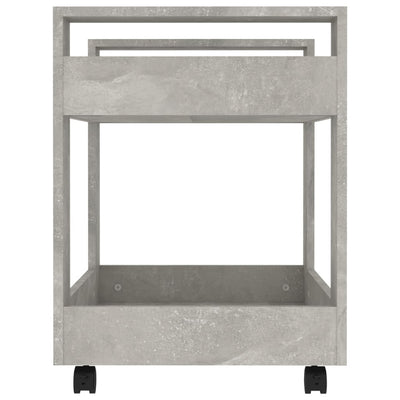 Desk Trolley Concrete Grey 60x45x60 cm Engineered Wood Payday Deals