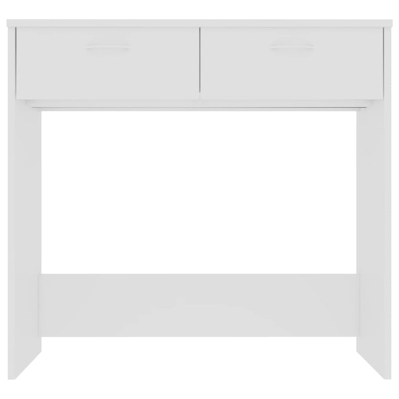 Desk White 80x40x75 cm Engineered Wood Payday Deals