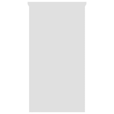 Desk White 80x40x75 cm Engineered Wood Payday Deals