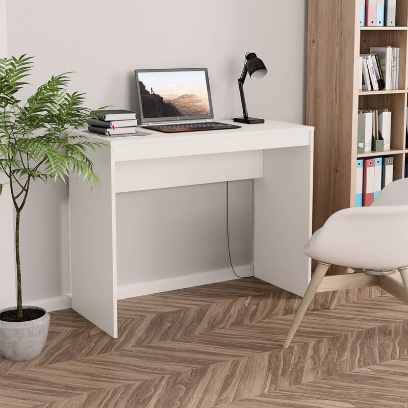 Desk White 90x40x72 cm Engineered Wood Payday Deals