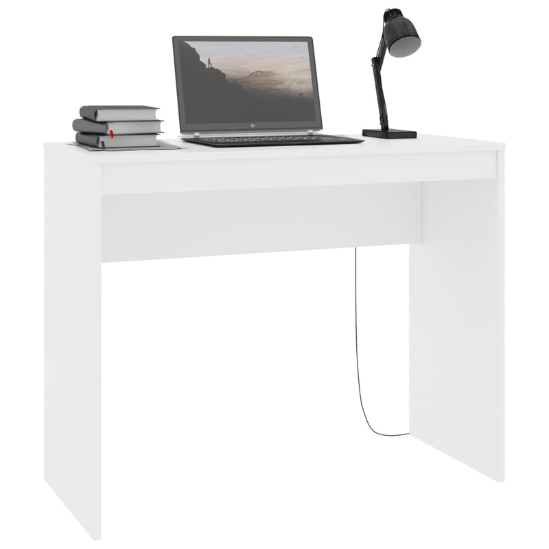 Desk White 90x40x72 cm Engineered Wood Payday Deals