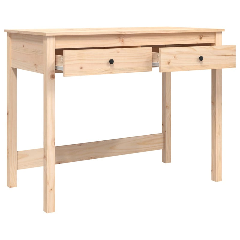 Desk with Drawers 100x50x78 cm Solid Wood Pine Payday Deals