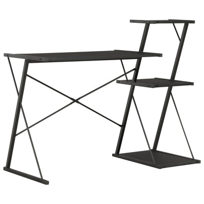 Desk with Shelf Black 116x50x93 cm Payday Deals