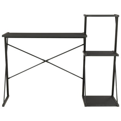 Desk with Shelf Black 116x50x93 cm Payday Deals