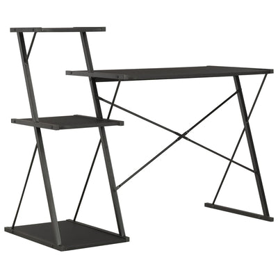 Desk with Shelf Black 116x50x93 cm Payday Deals