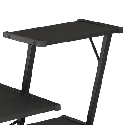Desk with Shelf Black 116x50x93 cm Payday Deals