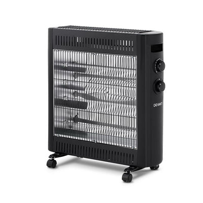 Devanti 2200W Infrared Radiant Heater Portable Electric Convection Heating Panel Payday Deals