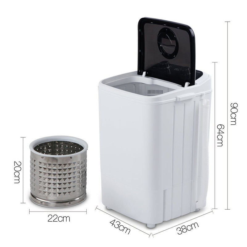Devanti 4.6KG Mini Portable Washing Machine - Black Payday Deals
